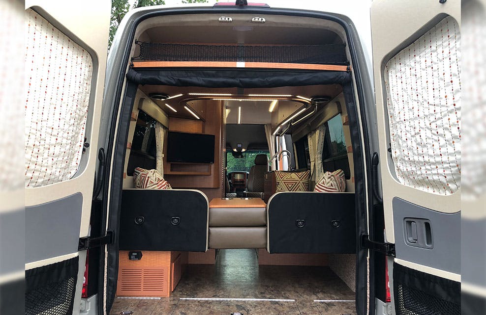 Exterior-view-opened-back-doors Van