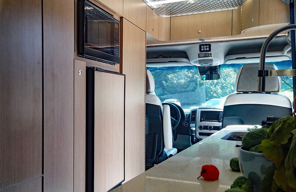 Microwave-and-countertop Van