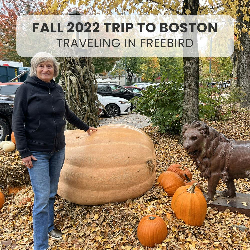 Fall 2022 Trip to Boston in Freebird Van